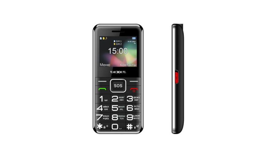 Телефон Texet TM-B319 Dual Sim Black