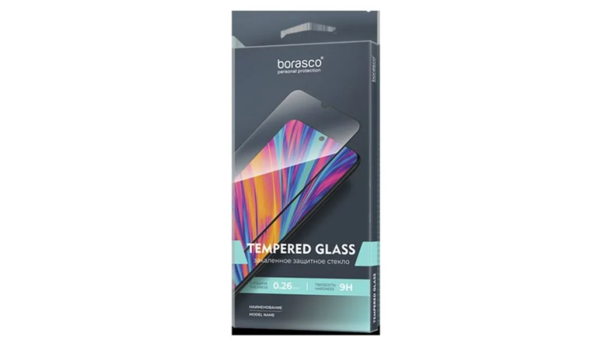 Защитное стекло Borasco Tempered Glass для Xiaomi Redmi Note 12 Pro Full Glue Black