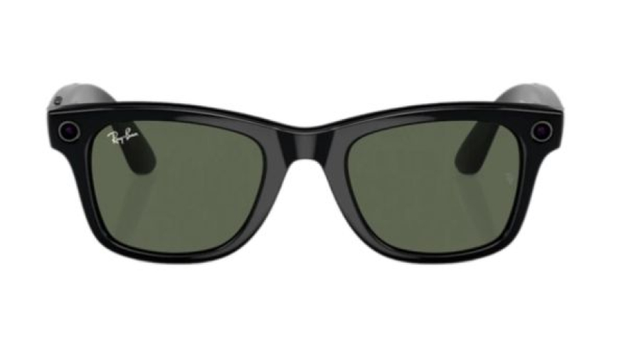 Умные очки Ray-Ban Wayfarer Shiny Black/Green (RW4006)