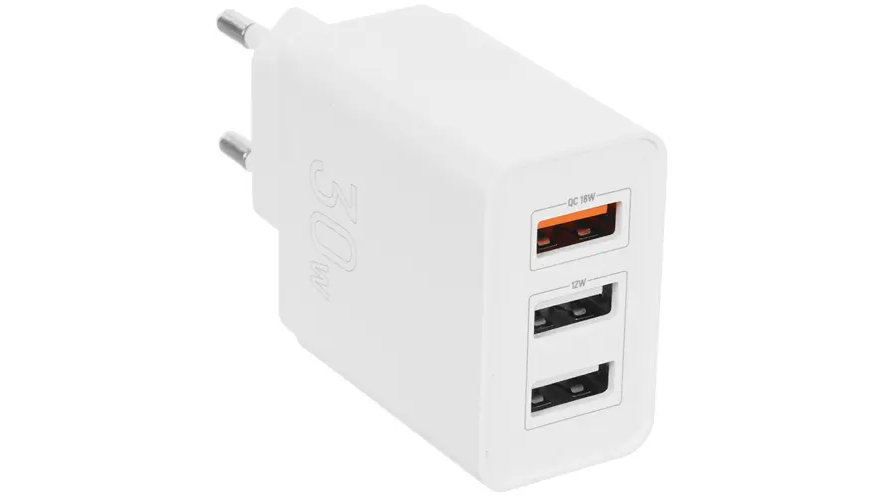 СЗУ TFN 3USB 30W QC White (TFN-WCRPD25)