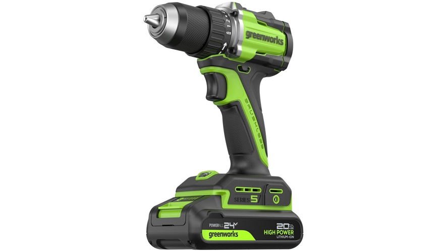 Дрель-шуруповерт аккумуляторная Greenworks DD560 24В (3708407CUC) (С акб 2x 2Ач/зу)