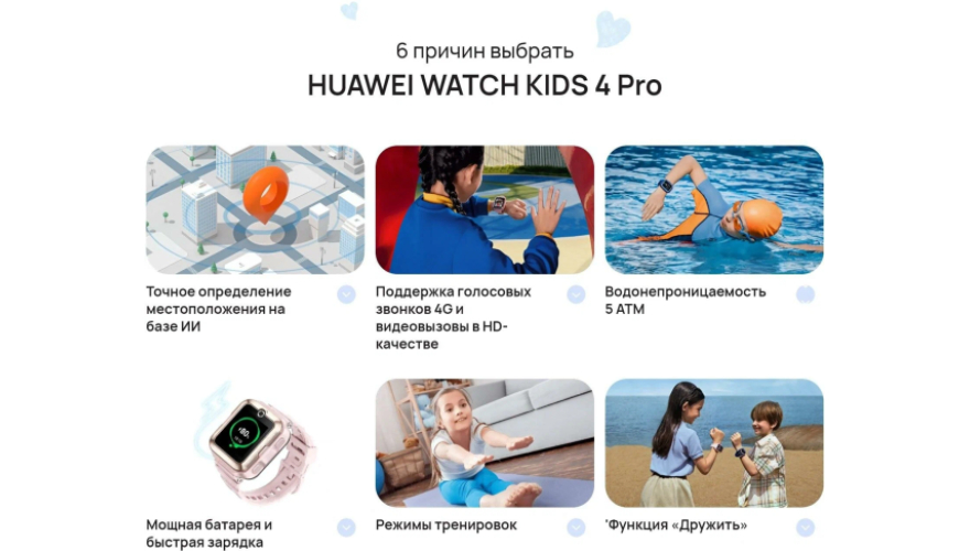 Умные часы HUAWEI Watch Kids 4 Pro Pink