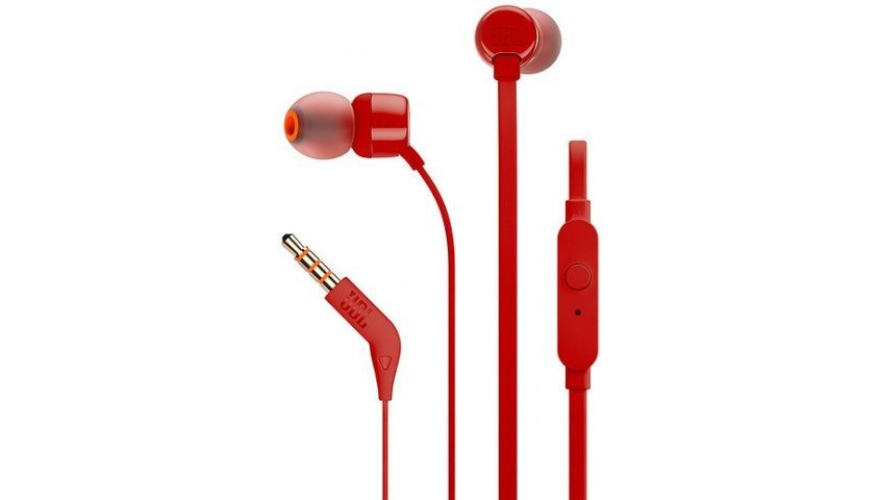 Наушники JBL T110 Red (JBLT110RED)