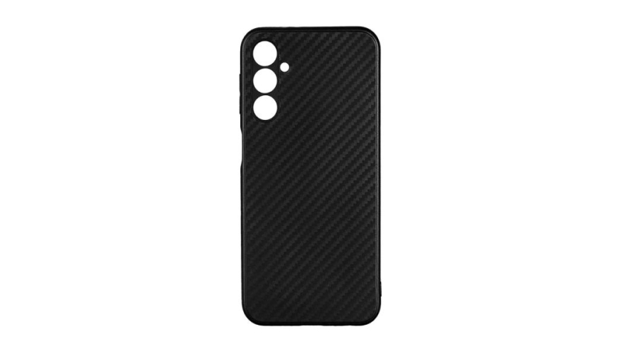 Чехол-накладка силикон под карбон для Samsung Galaxy A24 Черный