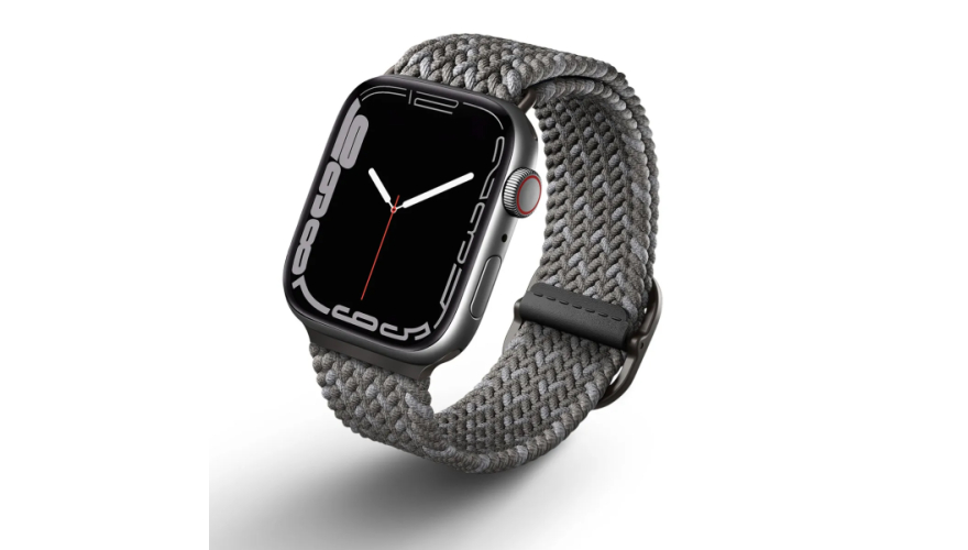 Ремешок Uniq Aspen Desing для Apple Watch 44/45/46/49mm Pebble Grey (Темно-серый)