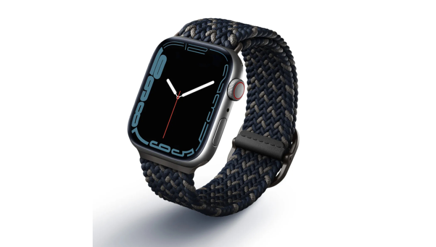 Ремешок Uniq Aspen Desing для Apple Watch 44/45/46/49mm Obsidian Blue (Черно-синий)