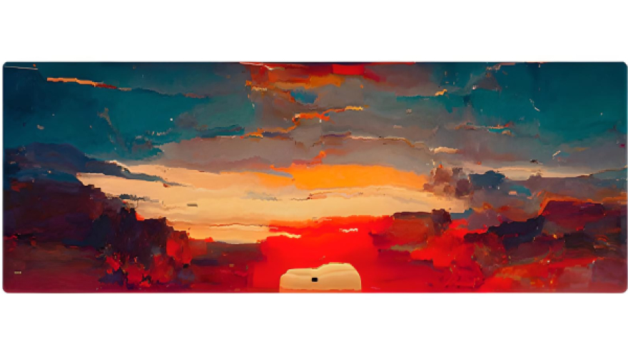 Коврик для мыши водонепроницаемый 30x90см Закат
