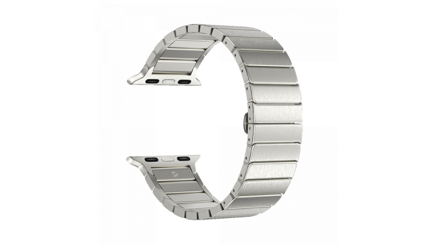 Ремешок Deppa Band Steel для Apple Watch 42/44/45/49mm, нержавеющая сталь, серебристый (арт.47138)