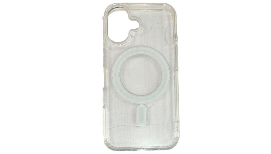 Чехол-накладка силикон MagSafe для iPhone 16 Прозрачный