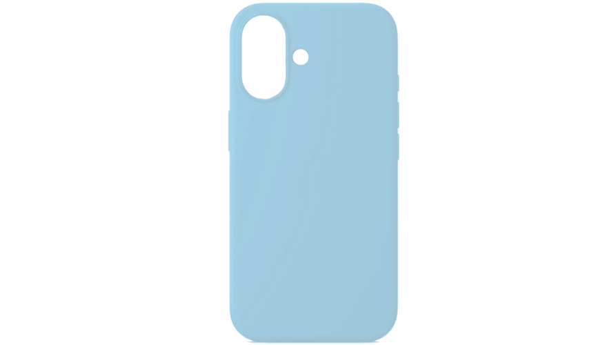 Чехол-накладка силикон Silicone Case для iPhone 16 Голубой