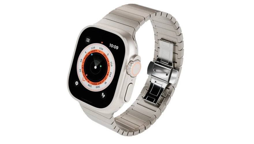 Ремешок VLP Titanium Band для Apple Watch 42/44/45/49mm Серый (Grey)