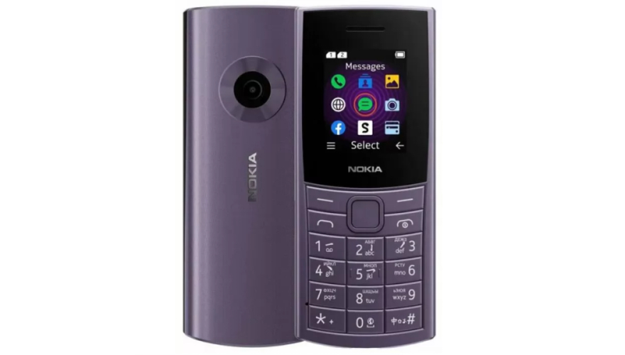 Мобильный телефон Nokia 110 (2024) 4G TA-1543 Dual Sim Arctic Purple (Фиолетовый)