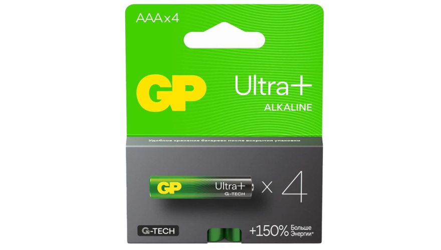 Батарейки GP Ultra Plus Alkaline AAА (4шт)