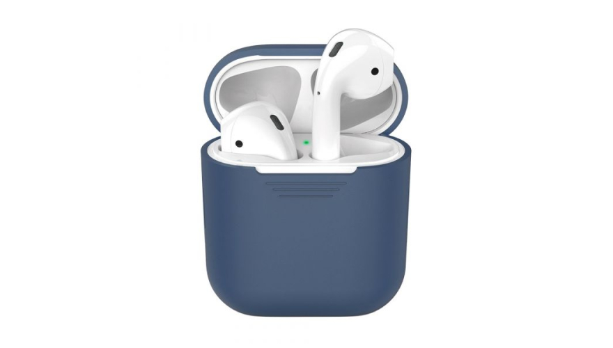 Силиконовый чехол Deppa для Apple AirPods Синий арт.47004