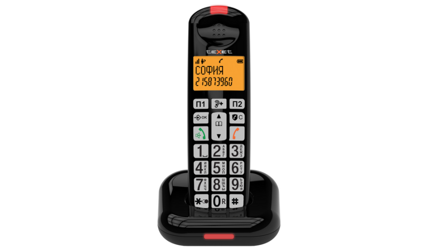 Радиотелефон Dect Texet TX-D7855A Black (Черный)