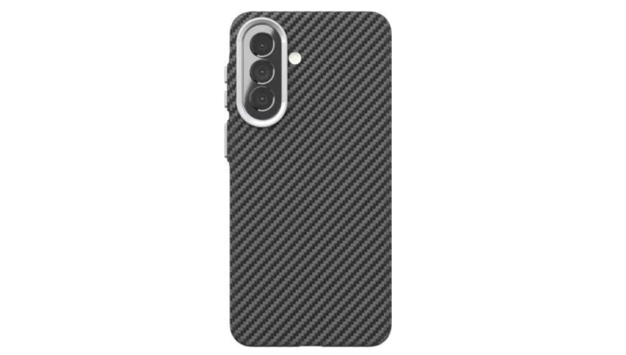 Чехол-накладка пластиковый VLP Grid case Samsung Galaxy A57 Черный