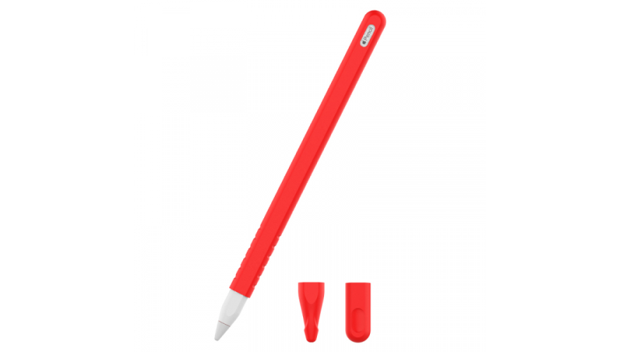 Чехол силиконовый для Apple Pencil Red