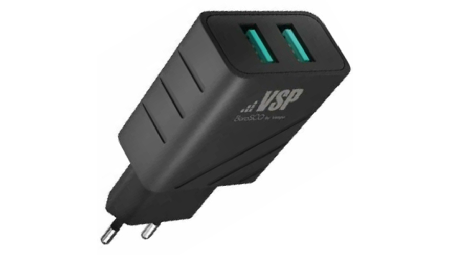 СЗУ Borasco Wall Charger 2USB 2.4A Черный