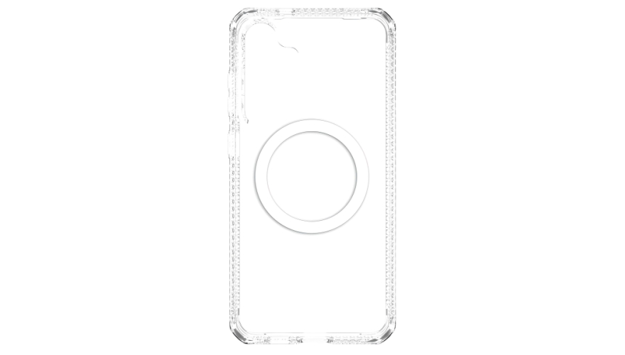 Чехол-накладка силикон MagSafe для Samsung Galaxy S24 FE Прозрачный