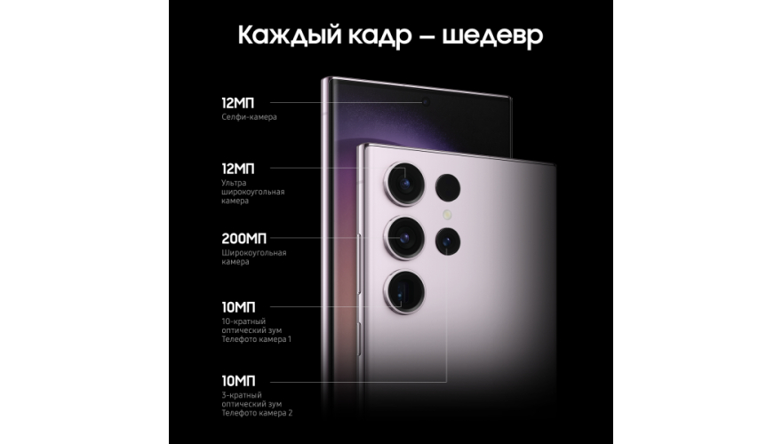 Смартфон Samsung Galaxy S23 Ultra 12/512GB Lavender (Лаванда)