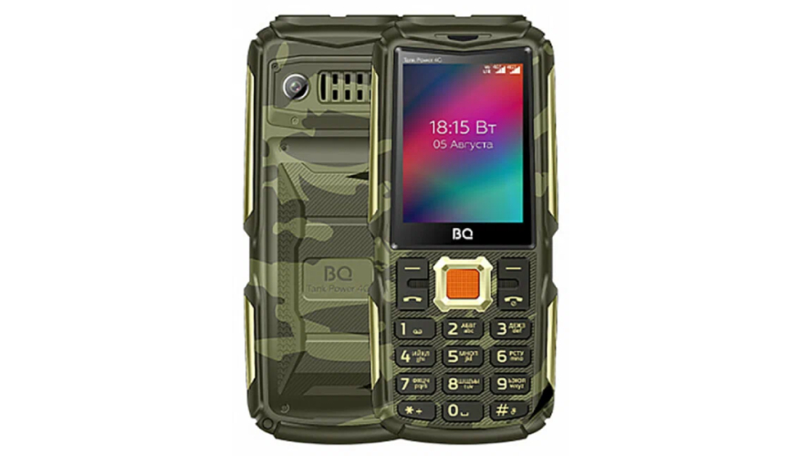 Мобильный телефон BQ 2410L Tank Power 4G Dual Sim Camouflage Gold (Камуфляжный-Золотой)