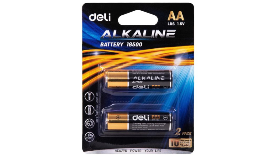 Батарейка Deli Alkaline 18504 (2шт)
