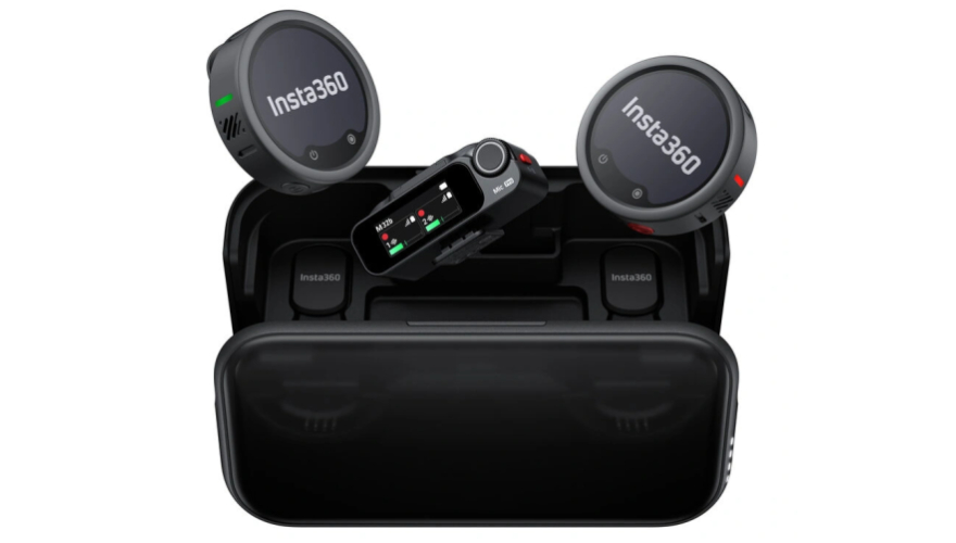 Беспроводной микрофон Insta360 Mic Pro (2 TX + 1 RX) Black (Черный)