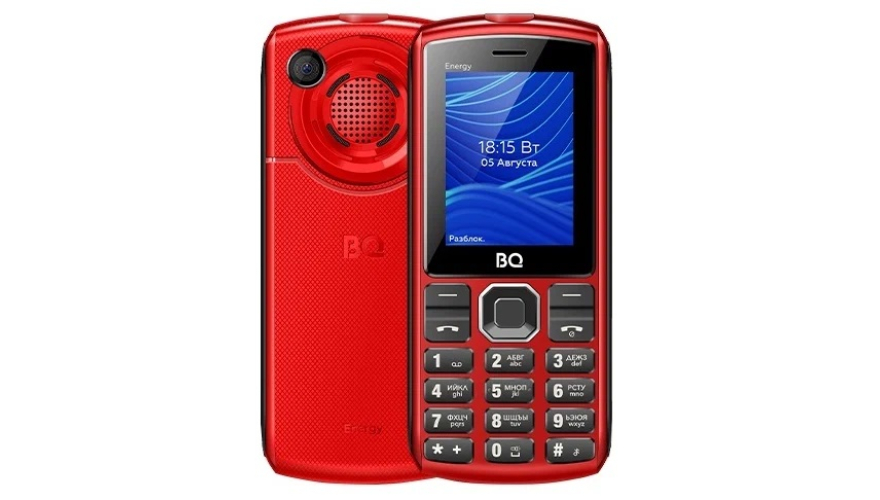 Мобильный телефон BQ 2452 Energy Dual Sim Red Black (Красный-Черный)