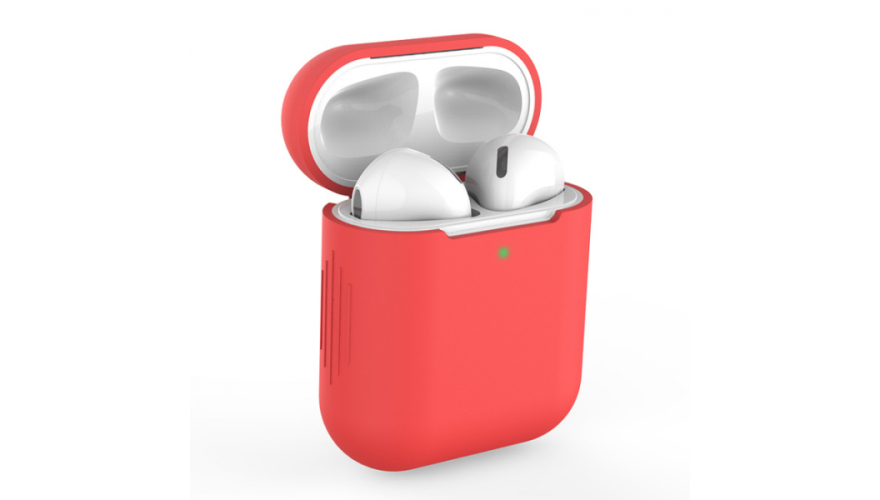 Силиконовый чехол ISA для Apple AirPods Краcный