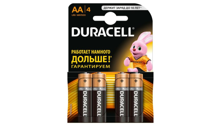 Набор батареек Duracell AA LR6/MN1500 (4шт)