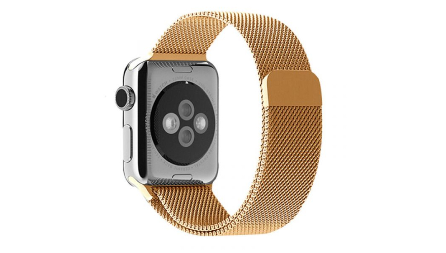 Ремешок для Apple Watch 38/40/41mm Milanese Loop Золотой