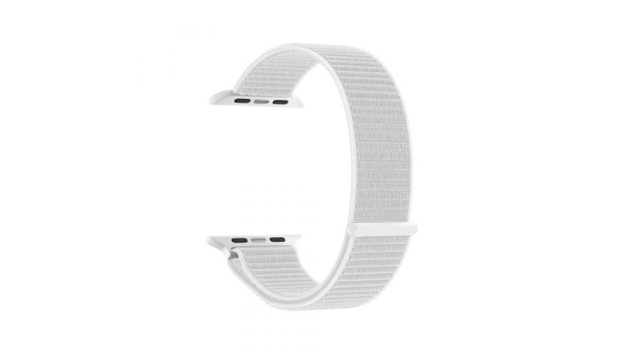Ремешок Deppa Band Nylon для Apple Watch 38/40/41mm, нейлоновый, белый (арт.48103)