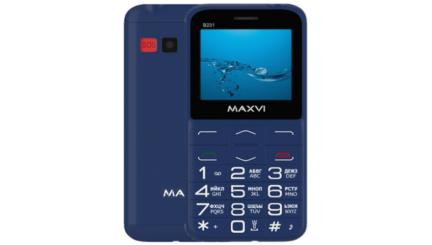 Мобильный телефон MAXVI B231 Blue (Синий)