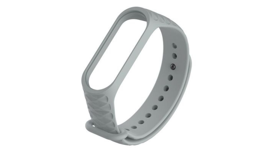Ремешок силиконовый RedLine для Xiaomi Mi Band 6 Gray