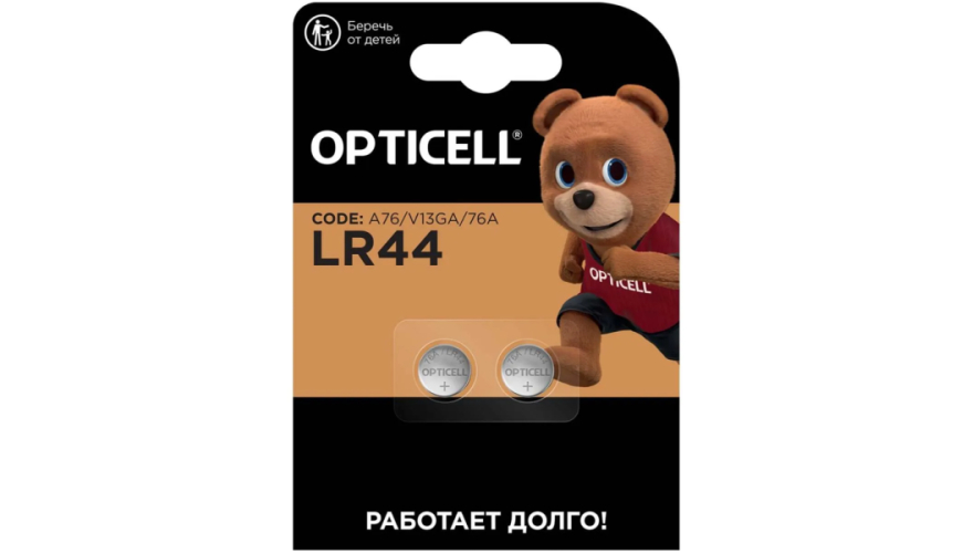 Набор батареек Opticell Specialty LR44 A76/V13GA (2шт)