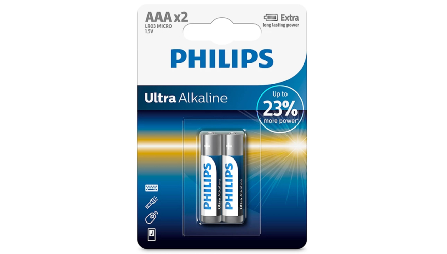 Батарейки Philips Ultra Alkaline AAA (2шт)
