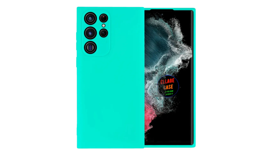 Чехол-накладка силикон для Samsung Galaxy S22 Ultra Бирюзовый