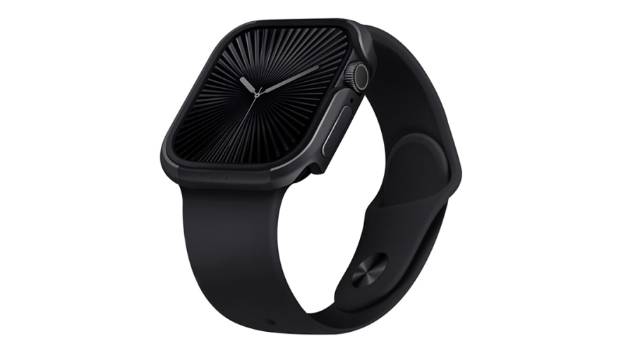 Кейс Uniq Valencia Aluminium для Apple Watch 46mm Black (Черный)