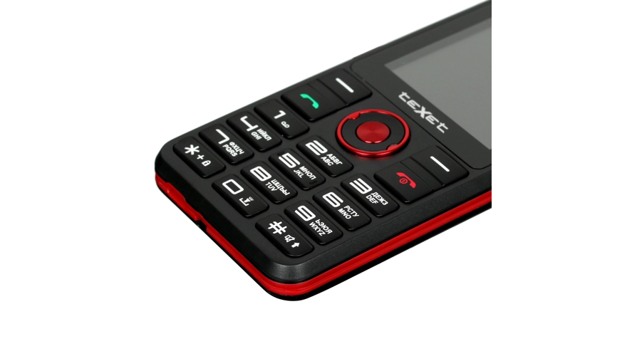 Телефон Texet TM-321 Dual Sim Black-Red (Черный-Красный)