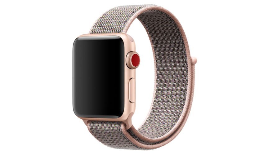 Ремешок для Apple Watch 42/44/45/49mm Nylon Loop Pink Sand
