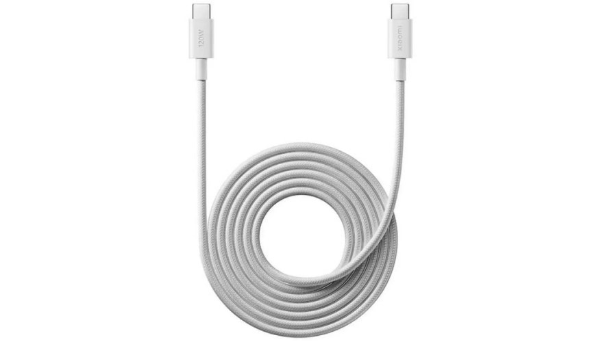 Кабель Xiaomi Type-C - Type-C 2м 6A (BHR087AGL) White