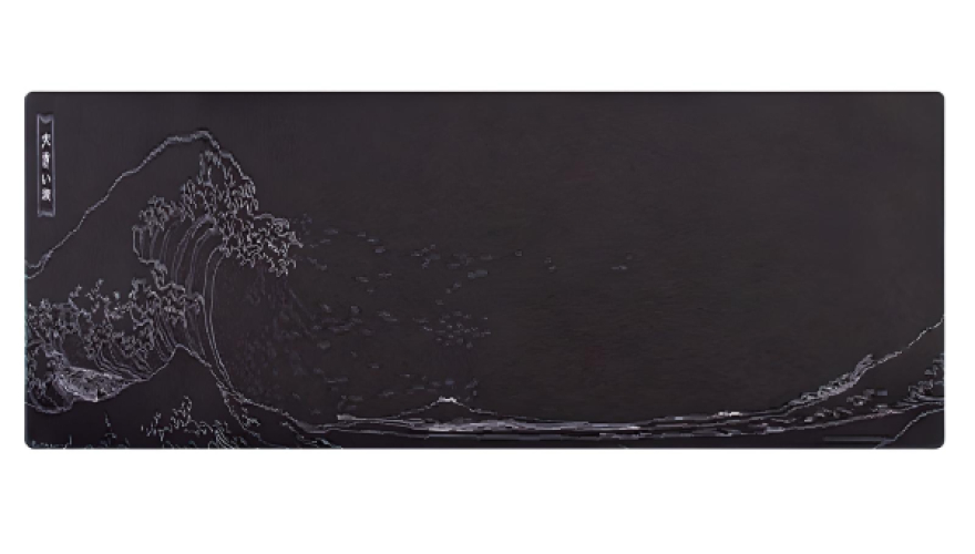 Коврик для мыши водонепроницаемый 30x90см Серая волна