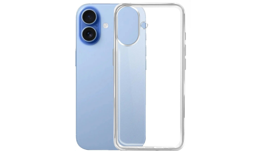 Чехол-накладка силикон Borasco для iPhone 17 Прозрачная