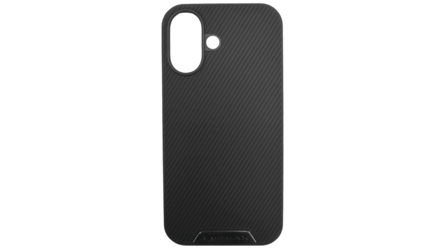 Чехол-накладка силикон под карбон для Apple iPhone 16 Серый