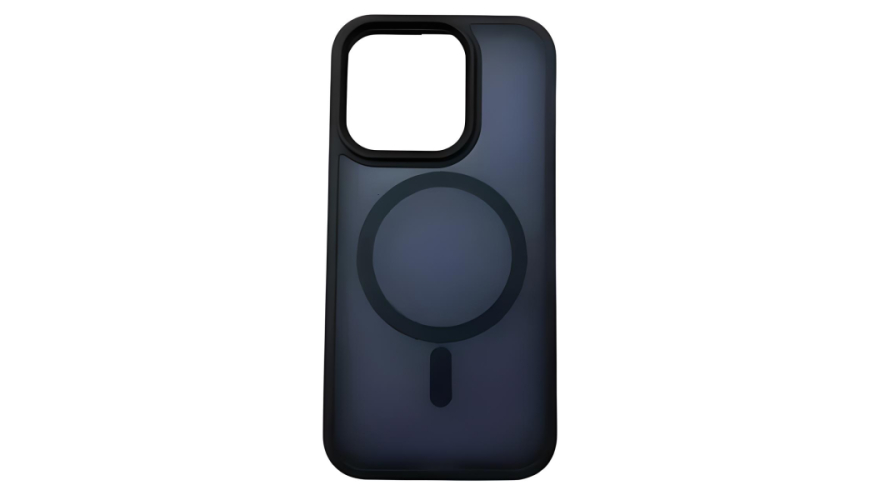 Чехол-накладка силикон MagSafe для iPhone 16 Pro Матовый синий