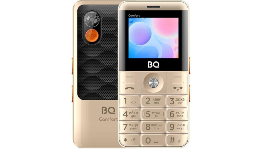 Мобильный телефон BQ 2006 Comfort Dual Sim Gold Black (Золотой-Черный)