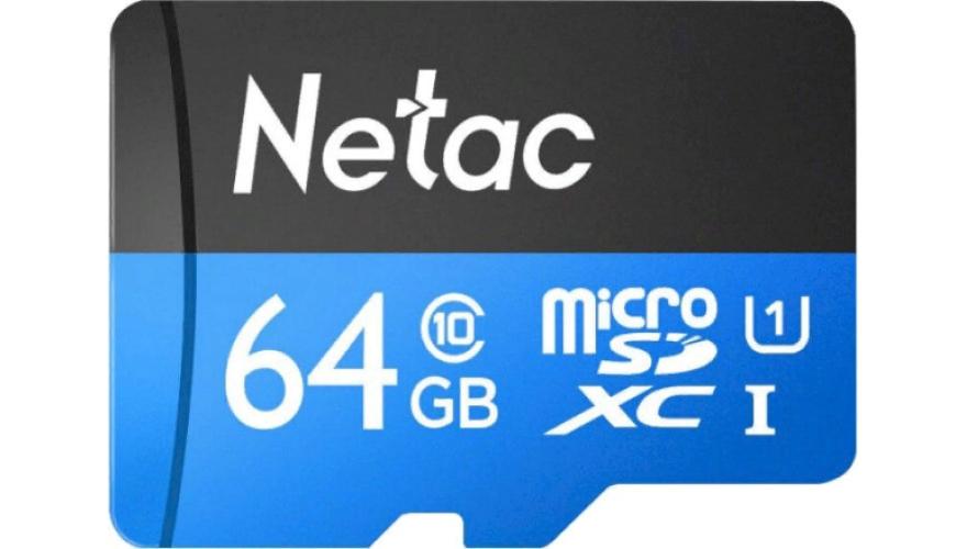 Карта памяти Netac P500 Standard 64GB Class10 90MB/s (NT02P500STN-064G-S)