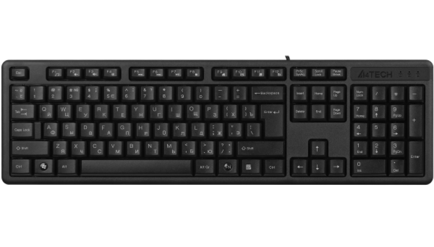 Проводная клавиатура A4Tech KR-3 Черный