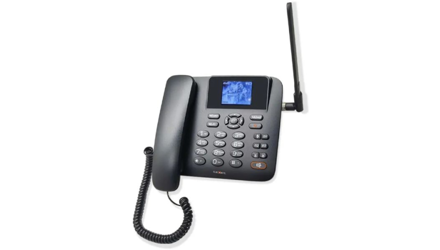 Проводной телефон Texet FX-200 GSM 4G PRO Dual Sim Black (Черный)