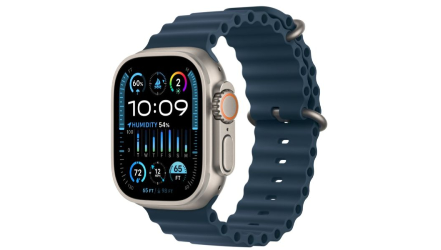 Часы Apple Watch Ultra 2 GPS + Cellular 49mm Titanium Case/With Blue Ocean Band (CPO)